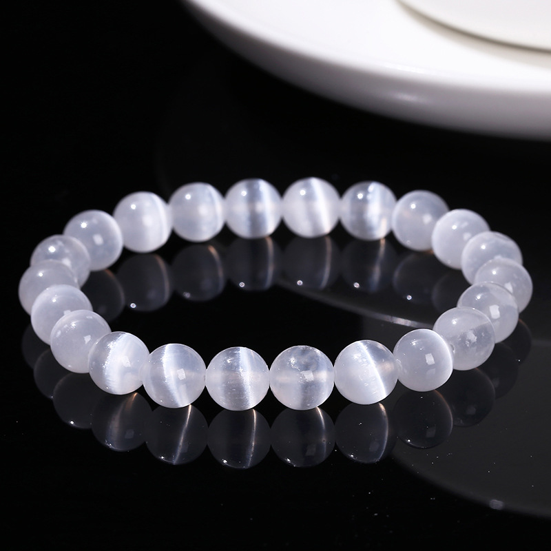 Cat's Eye White Cream Bracelet