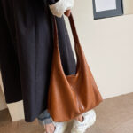 Spacious Shoulder Bag - Soft Leather Tote Bag