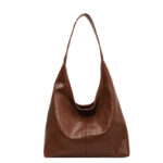 Spacious Shoulder Bag - Soft Leather Tote Bag