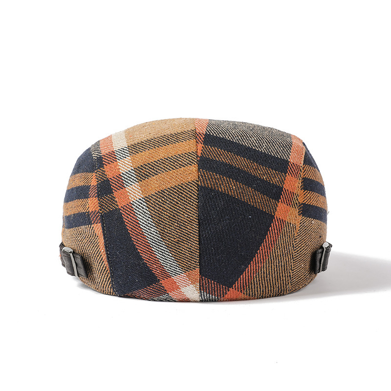 Retro Cotton Plaid Hat