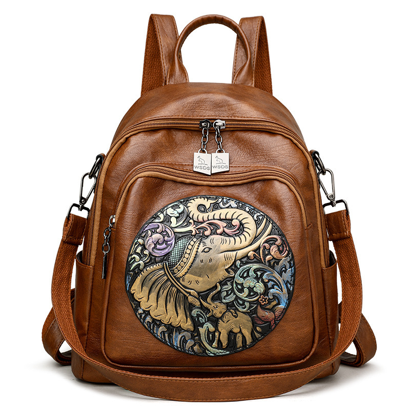 Leather Travel Backpack