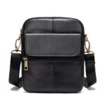 mens leather crossbody bag black