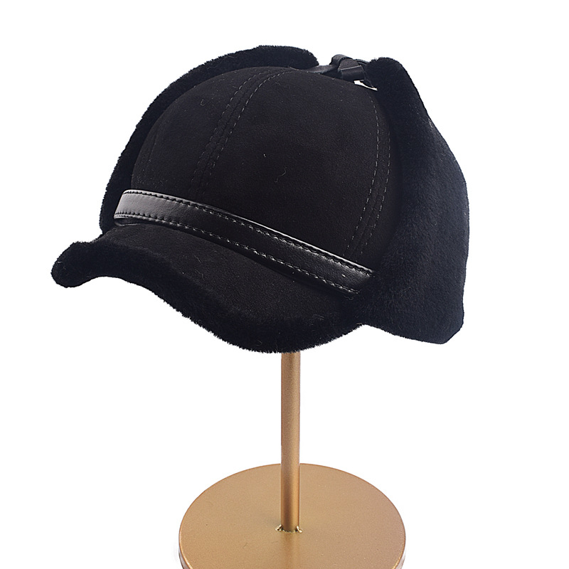 Topla zimska kapa s ušima – podstavljena flisom