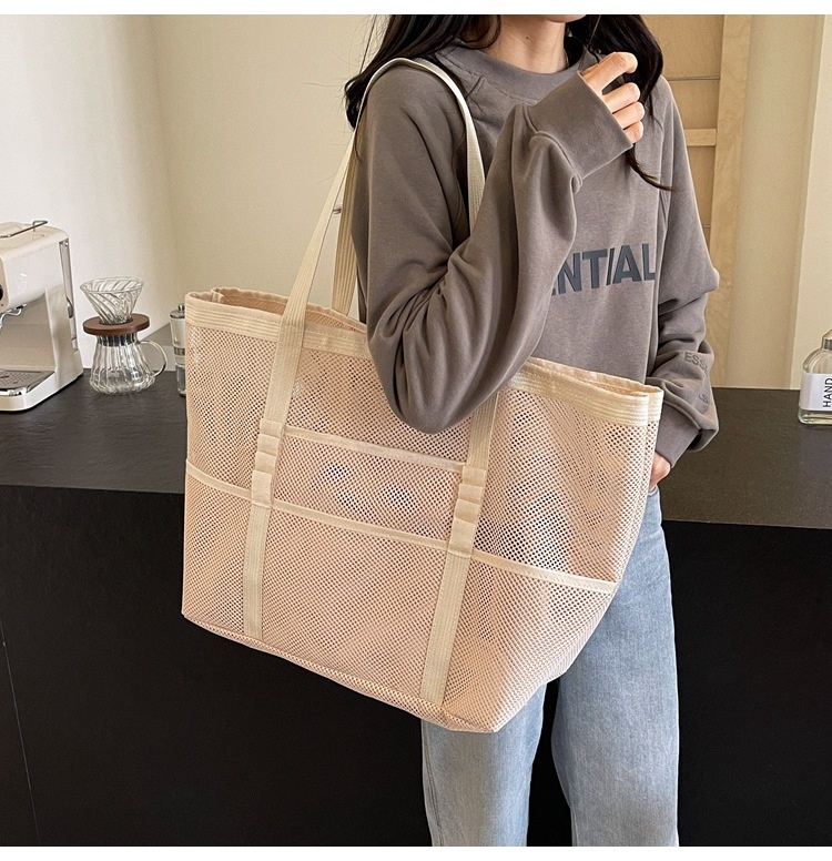 Dámská síťovaná taška – prostorná na každý den i na pláž