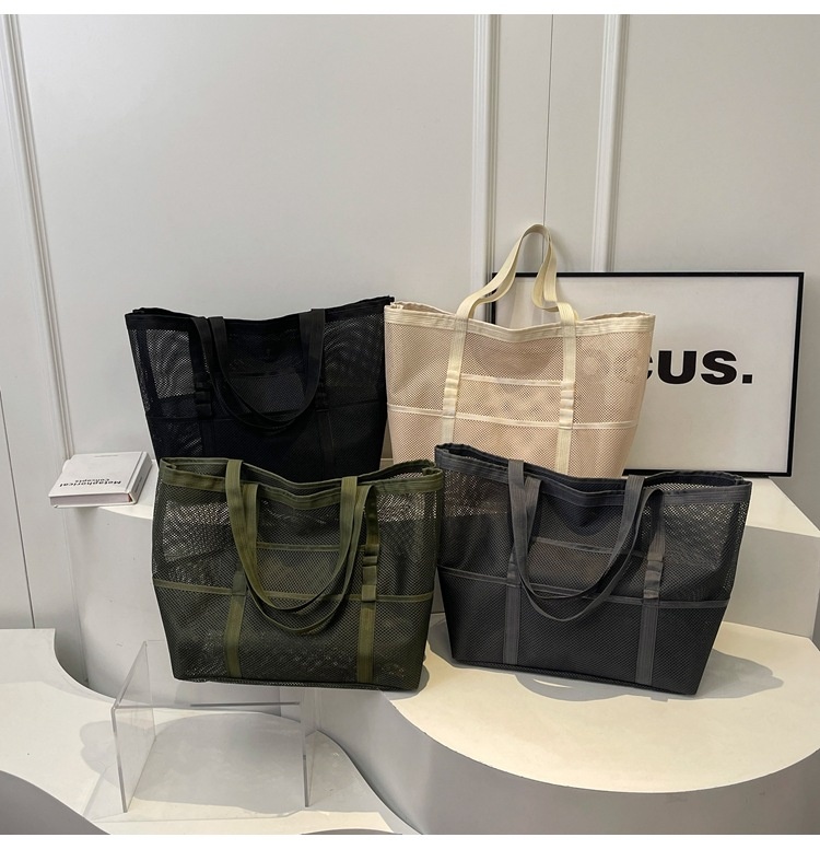 Dámská síťovaná taška – prostorná na každý den i na pláž