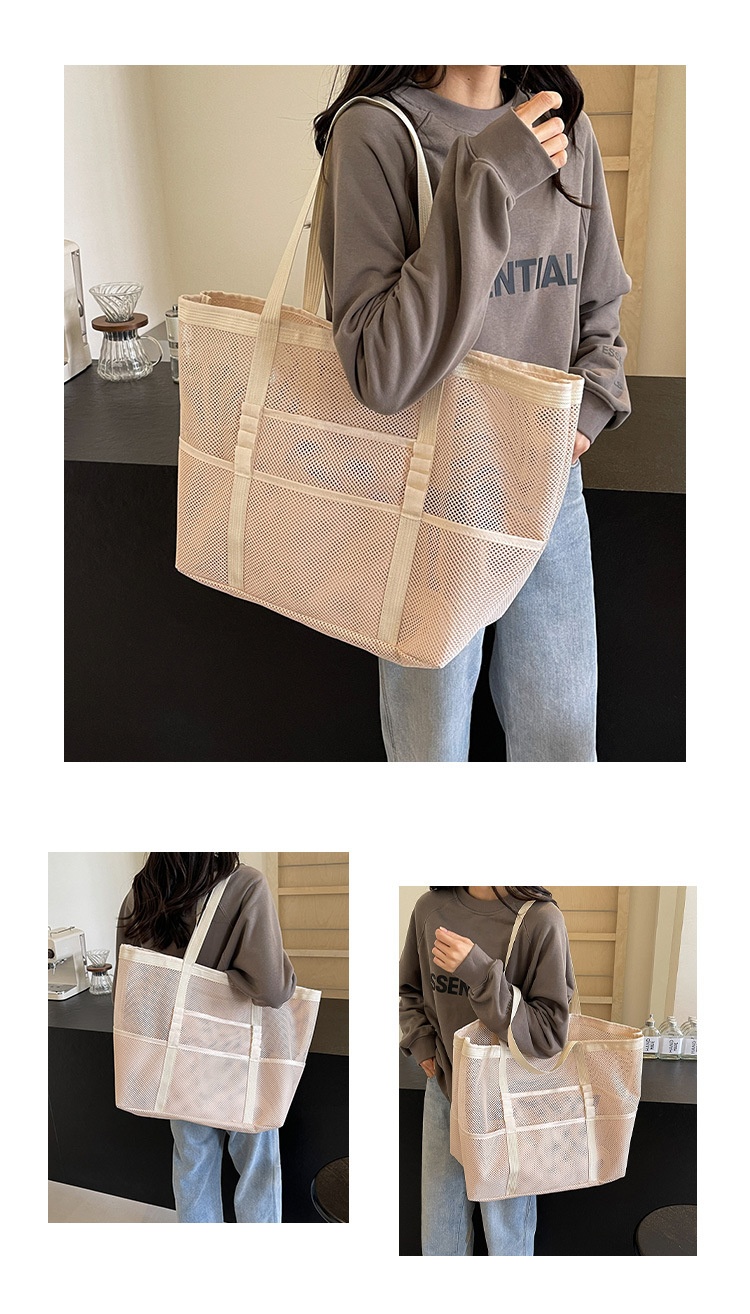 Dámská síťovaná taška – prostorná na každý den i na pláž
