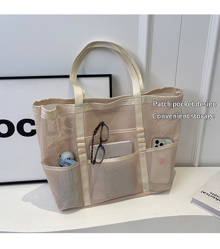 Dámská síťovaná taška – prostorná na každý den i na pláž