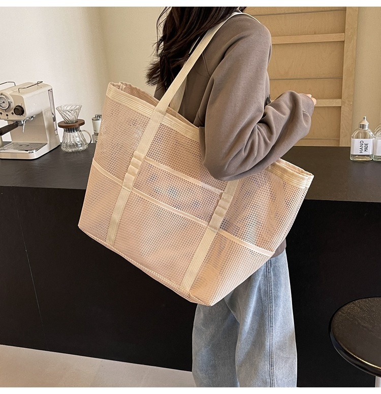 Dámská síťovaná taška – prostorná na každý den i na pláž