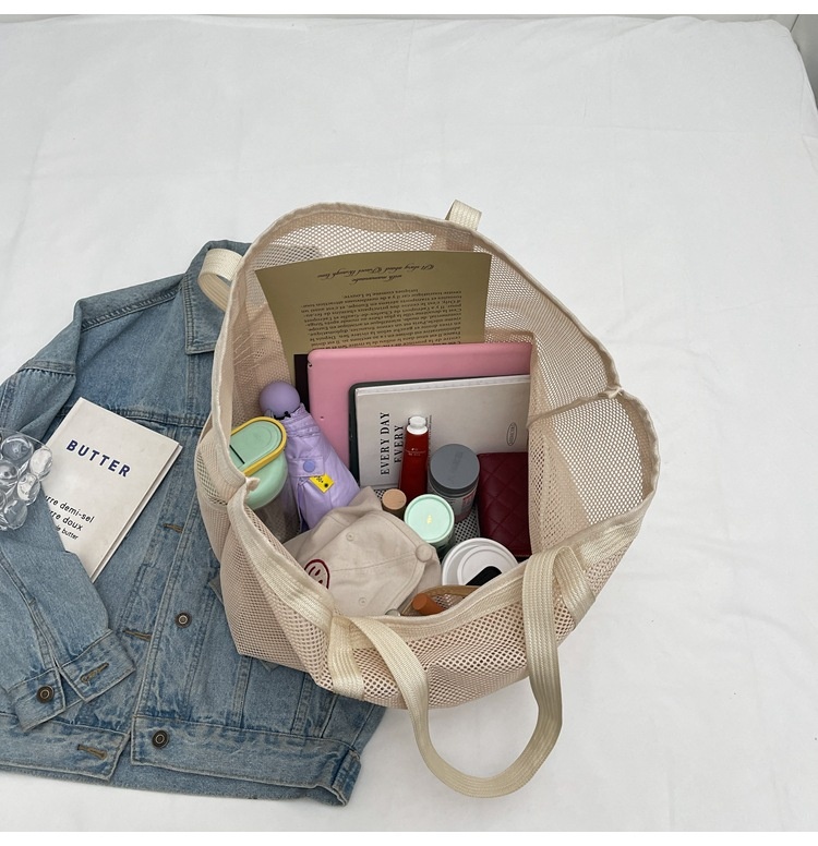 Dámská síťovaná taška – prostorná na každý den i na pláž