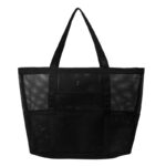 Dámská síťovaná taška přes rameno pro každodenní použití, černá