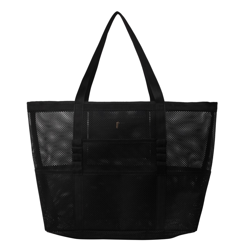 Dámská síťovaná taška přes rameno pro každodenní použití, černá