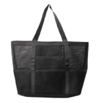 šedá síťovaná plážová taška