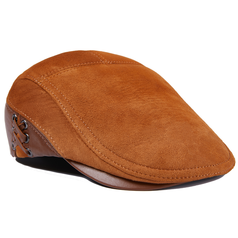 Flat Cap – Férfi stílusos klasszikus - Valódi bőr