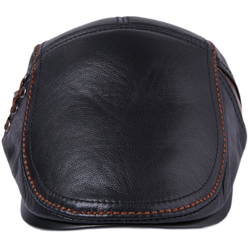 Flat Cap – Férfi stílusos klasszikus - Valódi bőr