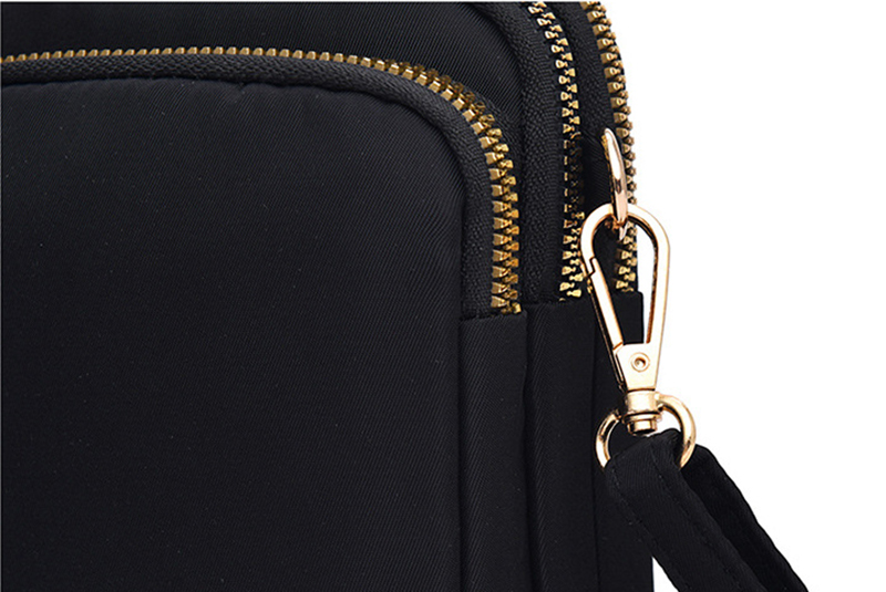 Kleine schwarze Umhängetasche für Handys für Damen Kleine schwarze Umhängetasche für Handys für Damen