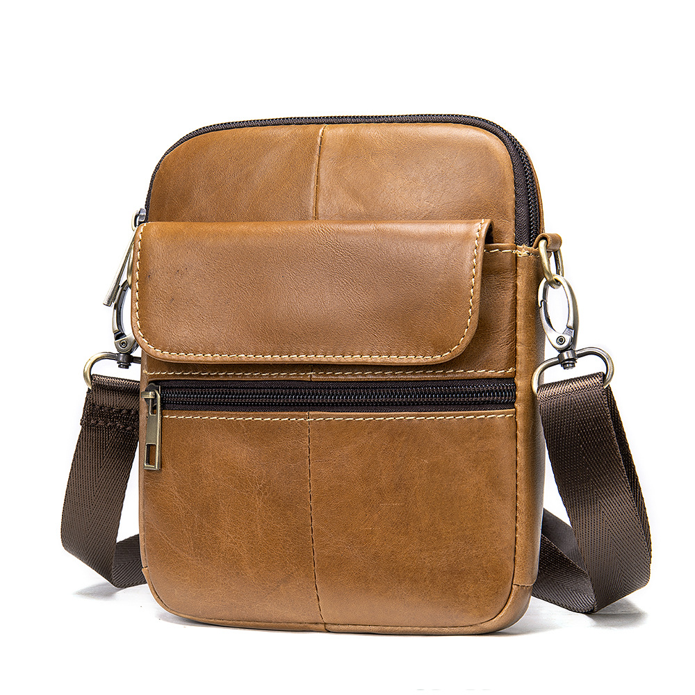 Men’s Leather Crossbody Bag – Sleek Small Everyday Bag