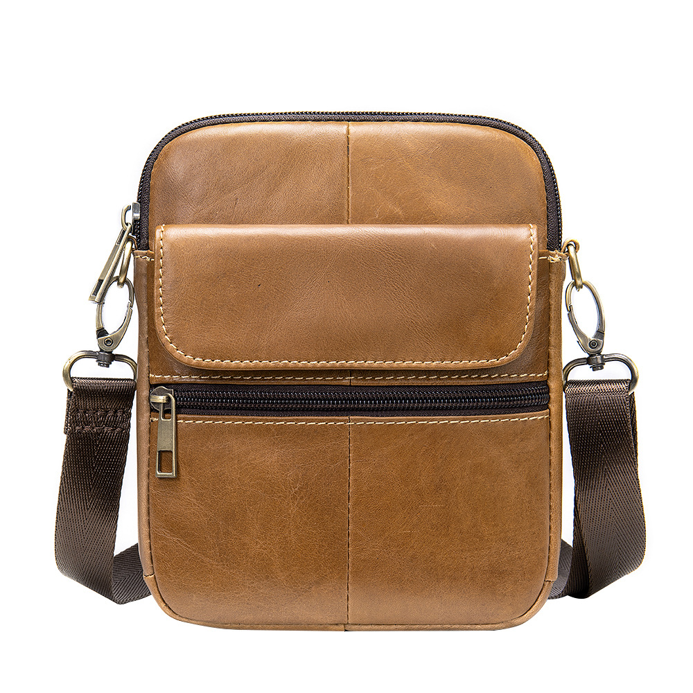 Men’s Leather Crossbody Bag – Sleek Small Everyday Bag