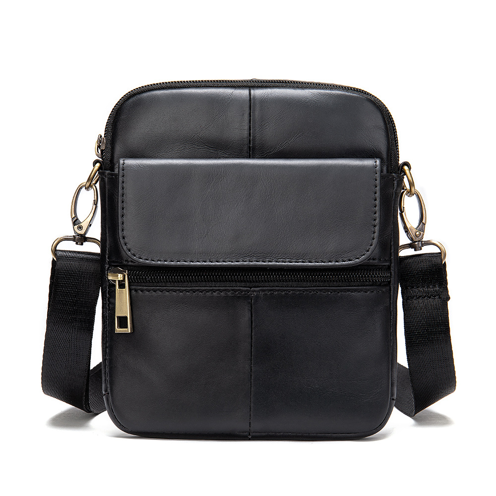 Men’s Leather Crossbody Bag – Sleek Small Everyday Bag