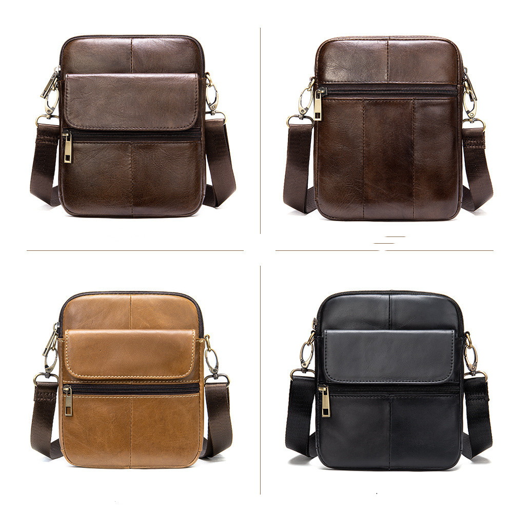 Men’s Leather Crossbody Bag – Sleek Small Everyday Bag